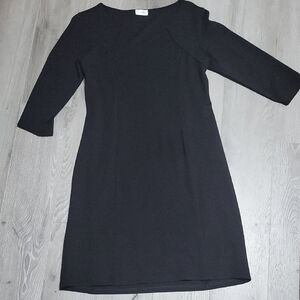 Black Long Sleeve Sheath Dress - Unknown Brand